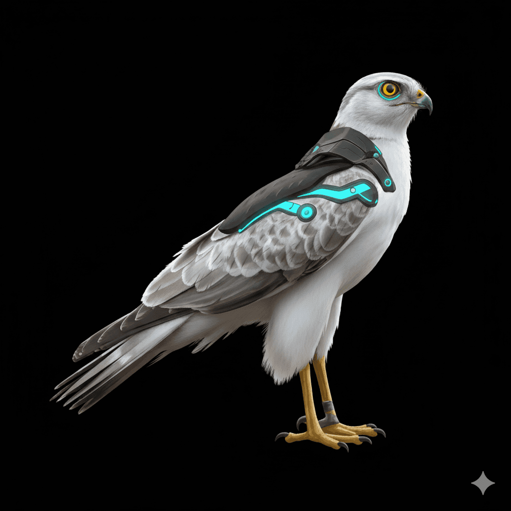 Stäpphök med AI-rustning – överblick förstärkt med teknologi